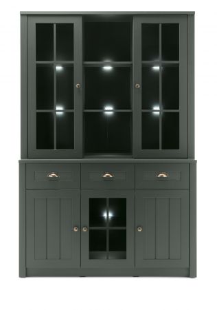 Buffetschrank Forres in gr�n Landhaus Buffet 130 x 196 cm