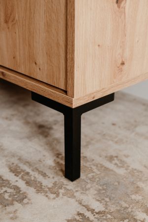 Kommode Bastia in Artisan Eiche Sideboard 120 x 87 cm