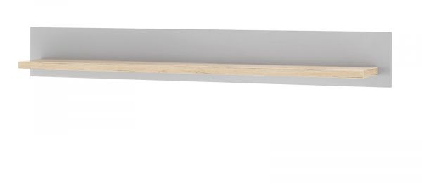 Wandboard Rideau in grau und Artisan Eiche Landhaus Wandregal 150 cm