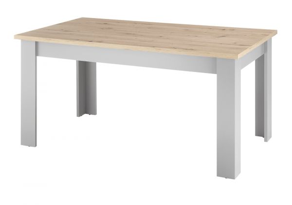 Esstisch Rideau in grau und Artisan Eiche Landhaus K�chentisch 160 x 90 cm