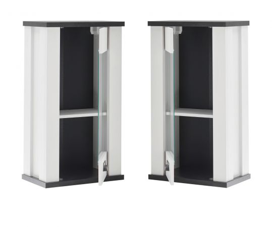 K�che H�ngeschrank Stove in wei� Pinie und anthrazit Landhaus K�chenschrank h�ngend 50 x 90 cm