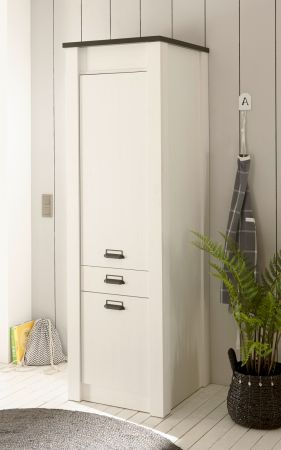 K�che Stove in wei� Pinie und anthrazit Landhaus K�chenschrank Set 4-teilig