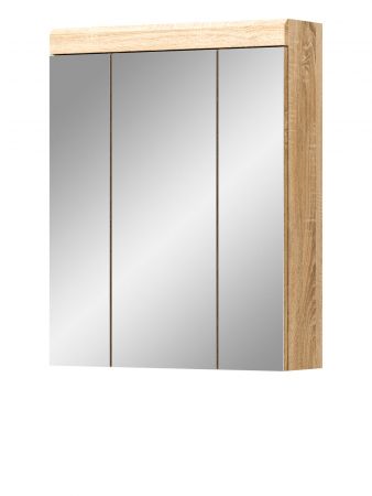 Badezimmer Spiegelschrank Mambo in Sonoma Eiche Badschrank 3-t�rig 60 x 79 cm