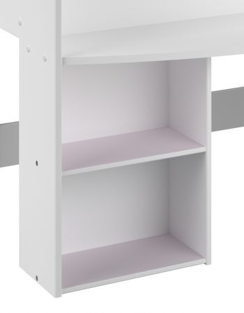 Parisot Kinder- und Jugendzimmer Pirouette13 in wei� mit grau oder rosa Komplett-Set 3-teilig