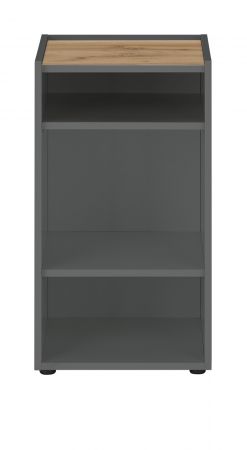 Schreibtisch Regal Center in Grau und Wotan Eiche Container f�r Homeoffice und B�ro 40 x 70 cm