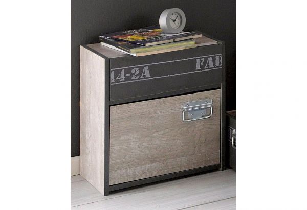 Parisot Kinder- und Jugendzimmer Set 3-teilig Fabric2 in Esche grau