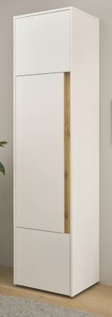 Aktenschrank Center in wei� und Wotan Eiche Stauraumschrank f�r Homeoffice und B�ro 50 x 200 cm