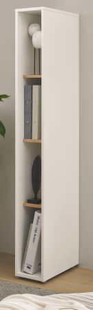 Aktenregal Center in wei� und Wotan Eiche Standregal f�r Homeoffice und B�ro 20 x 158 cm
