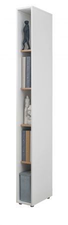 Aktenschrank Set Center in wei� und Wotan Eiche 4 x Stauraumschrank und 3 x Regal f�r Homeoffice 260 cm