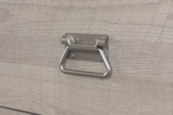 Parisot Kinder- und Jugendzimmer Fabric1 in Esche grau Set 4-teilig mit Stauraumbett, Kleiderschrank, Kommode und Nachttisch