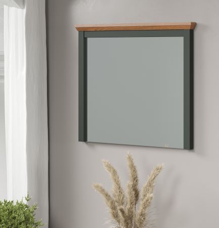 Garderobenspiegel Meadow in gr�n und Evoke Eiche Landhaus Flur Diele Spiegel 77 x 68 cm