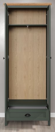 Garderobe Set 5-teilig Meadow in gr�n und Evoke Eiche Landhaus Garderobenkombination 261 x 198 cm