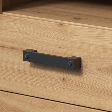 Waschbeckenunterschrank Jorik in Artisan Eiche und Matera grau Badezimmer Unterschrank 79 x 67 cm