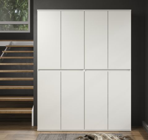 Garderobenschrank Metro in Wei�, Schuhschrank 8-t�rig 148 x 191 cm