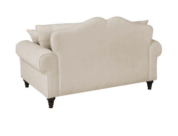 Sofa Adelina in beige Landhaus Couch 2-Sitzer 170 cm