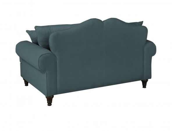 Sofa Adelina in blaugr�n Landhaus Couch 2-Sitzer 170 cm