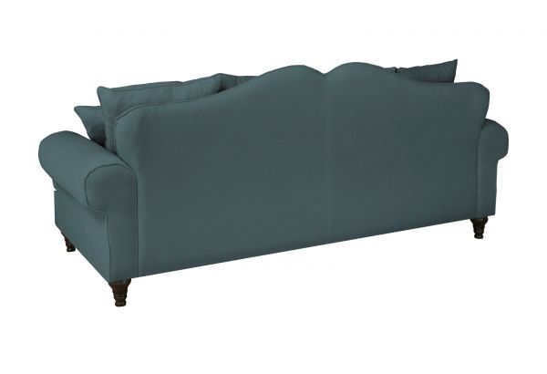 Sofa Adelina in blaugr�n Landhaus Couch 3,5-Sitzer 230 cm