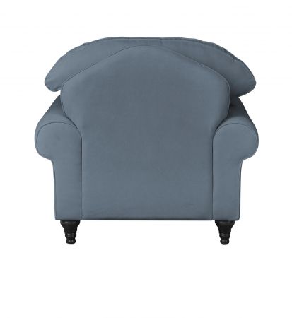 Sessel Adelina in blau Landhaus Loungesessel 110 cm