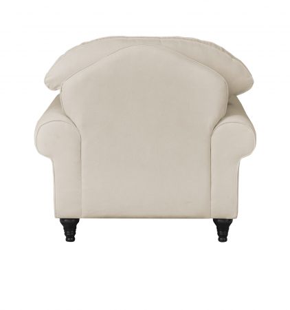 Sessel Adelina in beige Landhaus Loungesessel 110 cm