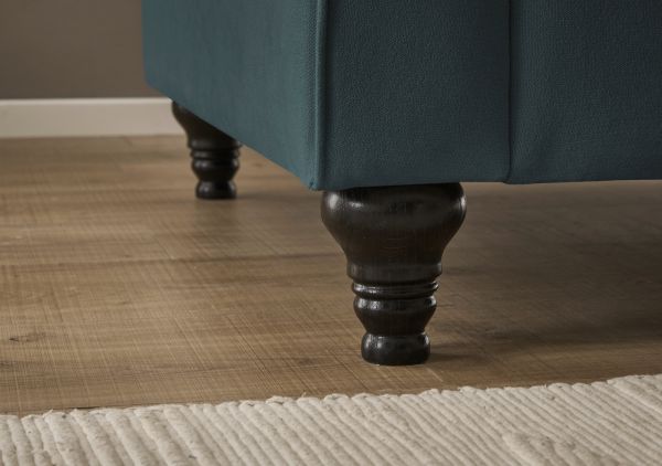 Sessel Adelina in blaugr�n Landhaus Loungesessel 110 cm