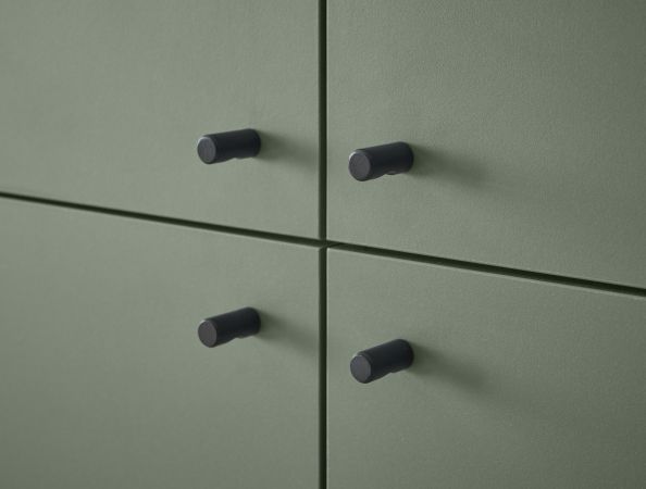 Highboard Juna in Salbei und Evoke Eiche Kommode skandinavisch 107 x 134 cm