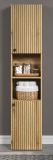 Badezimmer Hochschrank Feliz in Evoke Eiche, Badschrank 40 x 186 cm