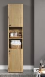 Badezimmer Hochschrank Feliz in Evoke Eiche, Badschrank 40 x 186 cm