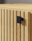 Waschbeckenunterschrank Feliz in Evoke Eiche Badschrank auf Rollen 60 cm
