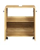 Waschbeckenunterschrank Feliz in Evoke Eiche Badschrank auf Rollen 60 cm