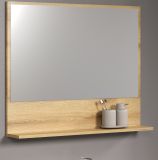 Badezimmer Spiegel Feliz in Evoke Eiche Badspiegel mit Ablage 80 cm