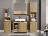 Badm�bel Set Feliz in Evoke Eiche Badkombination 4-teilig 180 x 190 cm