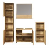 Badm�bel Set Feliz in Evoke Eiche Badkombination 4-teilig 180 x 190 cm