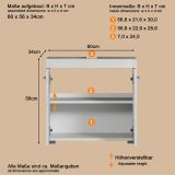 Badezimmer Badm�bel Set Adamo in wei� Hochglanz Badkombination 2-teilig 60 x 190 cm