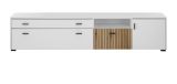 TV-Lowboard Merced in wei� matt und Evoke Eiche TV Unterteil 200 x 44 cm