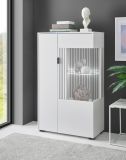 Vitrine Merced in wei� matt Wohn- und Esszimmer Highboard 75 x 125 cm