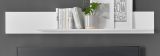 Wandboard Merced in wei� matt Eiche Wohn- und Esszimmer Wandregal 150 cm