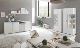 Wandboard Merced in wei� matt Eiche Wohn- und Esszimmer Wandregal 150 cm