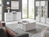 Sideboard Merced in wei� matt, Kommode 150 x 80 cm mit Soft-Close