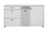 Sideboard Merced in wei� matt, Kommode 150 x 80 cm mit Soft-Close