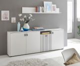 Sideboard Merced in wei� matt Wohn- und Esszimmer Kommode 200 cm