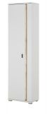 Stauraumschrank Bellport in wei� matt und Wotan Eiche Mehrzweckschrank inklusive Frontbeleuchtung 55 x 200