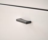 TV-Lowboard Bellport in wei� matt und Wotan Eiche TV Unterteil inklusive Frontbeleuchtung 200 cm