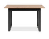 Esstisch Malta in Artisan Eiche und Anthrazit im Industrial Look 120 / 160 x 80 cm ausziehbar