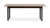 Esstisch Malta in Artisan Eiche und Anthrazit im Industrial Look 200 / 240 x 90 cm ausziehbar