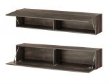 H�ngeschrank Piano in Thermo Eiche Wandschrank h�ngend 152 x 30 cm