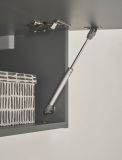 Wohnwand Piano in Thermo Eiche und grau Wohnkombination 4-teilig 380 x 200 cm