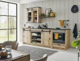 Herdumbauschrank Stove in Used Wood hell und anthrazit K�che Unterschrank 60 cm