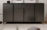 Sideboard Visby in grau und Schiefer Wohn- und Esszimmer Kommode 177 x 92 cm
