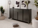 Sideboard Visby in grau und Schiefer Wohn- und Esszimmer Kommode 177 x 92 cm