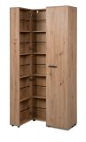 Schuhschrank Logu in Artisan Eiche 74 x 182 cm, aufklappbar f�r 30 Paar Schuhe